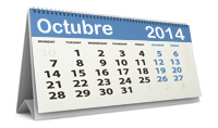 Calendario fiscal octubre 2014