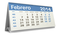 Calendario fiscal febrero 2014