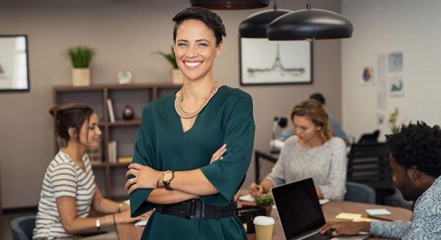 Liderar. Imagen de una mujer de negocios